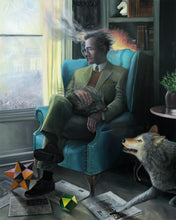 Load image into Gallery viewer, 2021 painting of history jan 6 riot, covid vaccine, gain of function, trump supporters, dr fauci