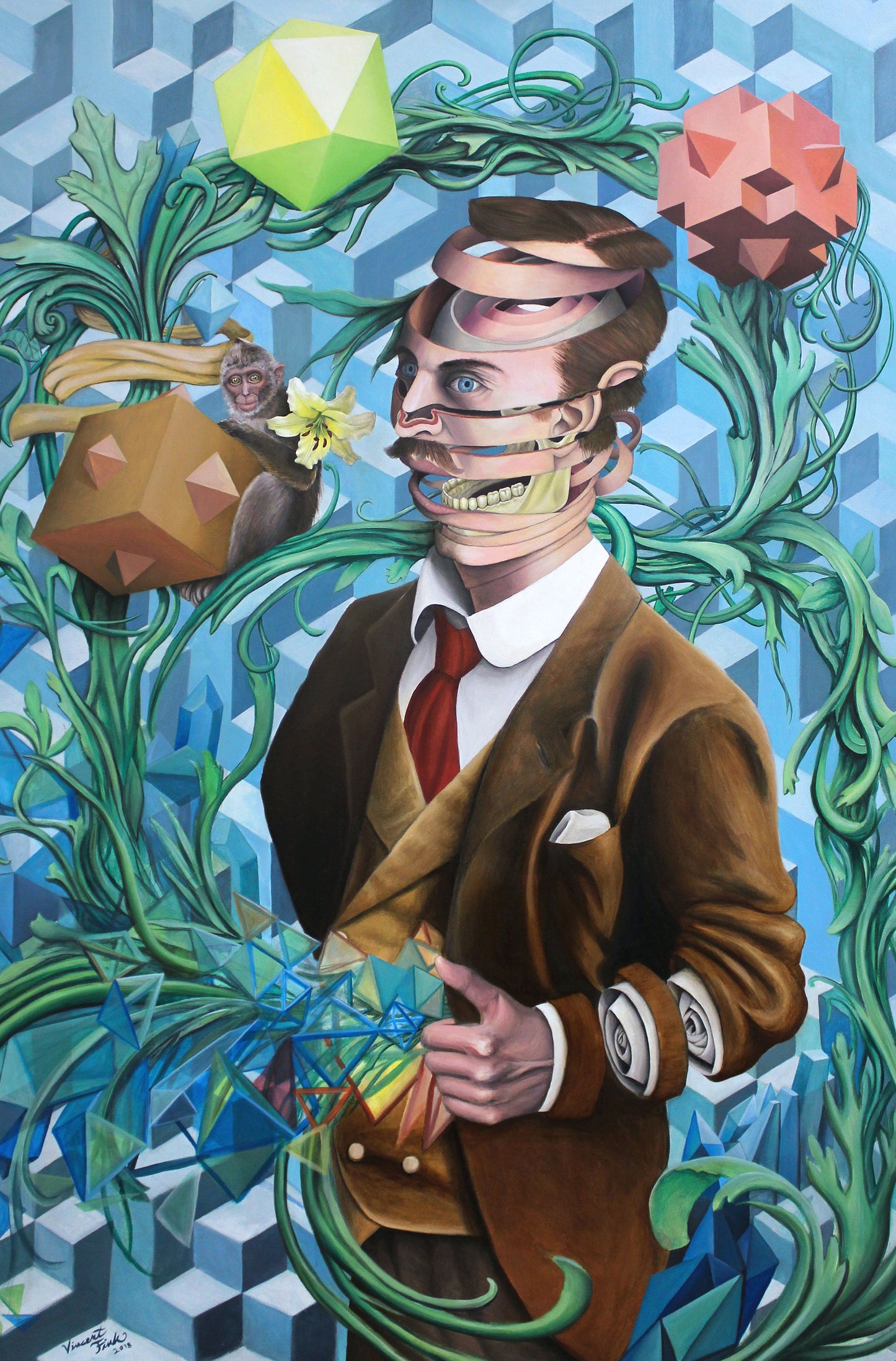 Iteration 77: A Fleshy Facade, A Cryptic Charade - Canvas