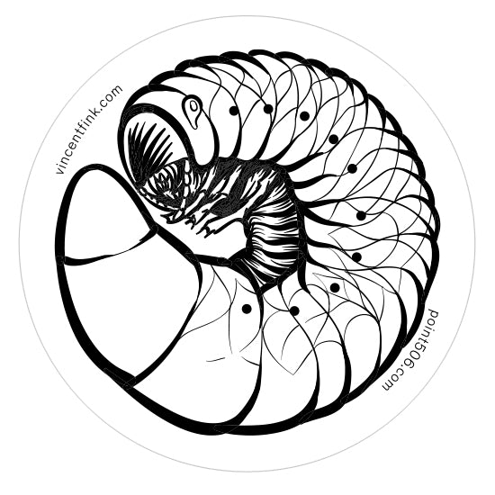 Worm Sticker