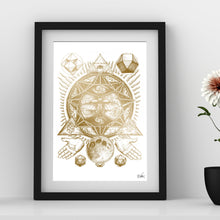 Load image into Gallery viewer, Atlas Geometry Beetle Foil Print - Point 506