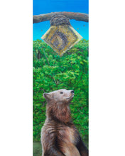 Load image into Gallery viewer, bear and bee art, surrealism painting, surrealism wall art