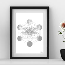 Load image into Gallery viewer, Beetle Moon Phrases Foil Print - Point 506