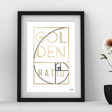 Load image into Gallery viewer, Golden Ratio Foil Print - Point 506