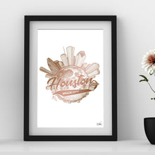 Load image into Gallery viewer, Space City Houston Foil Print - Point 506