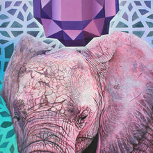 Load image into Gallery viewer, Iteration 86: Elephant /Salvation of Pain Canvas
