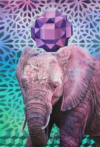 Iteration 86: Elephant /Salvation of Pain Canvas