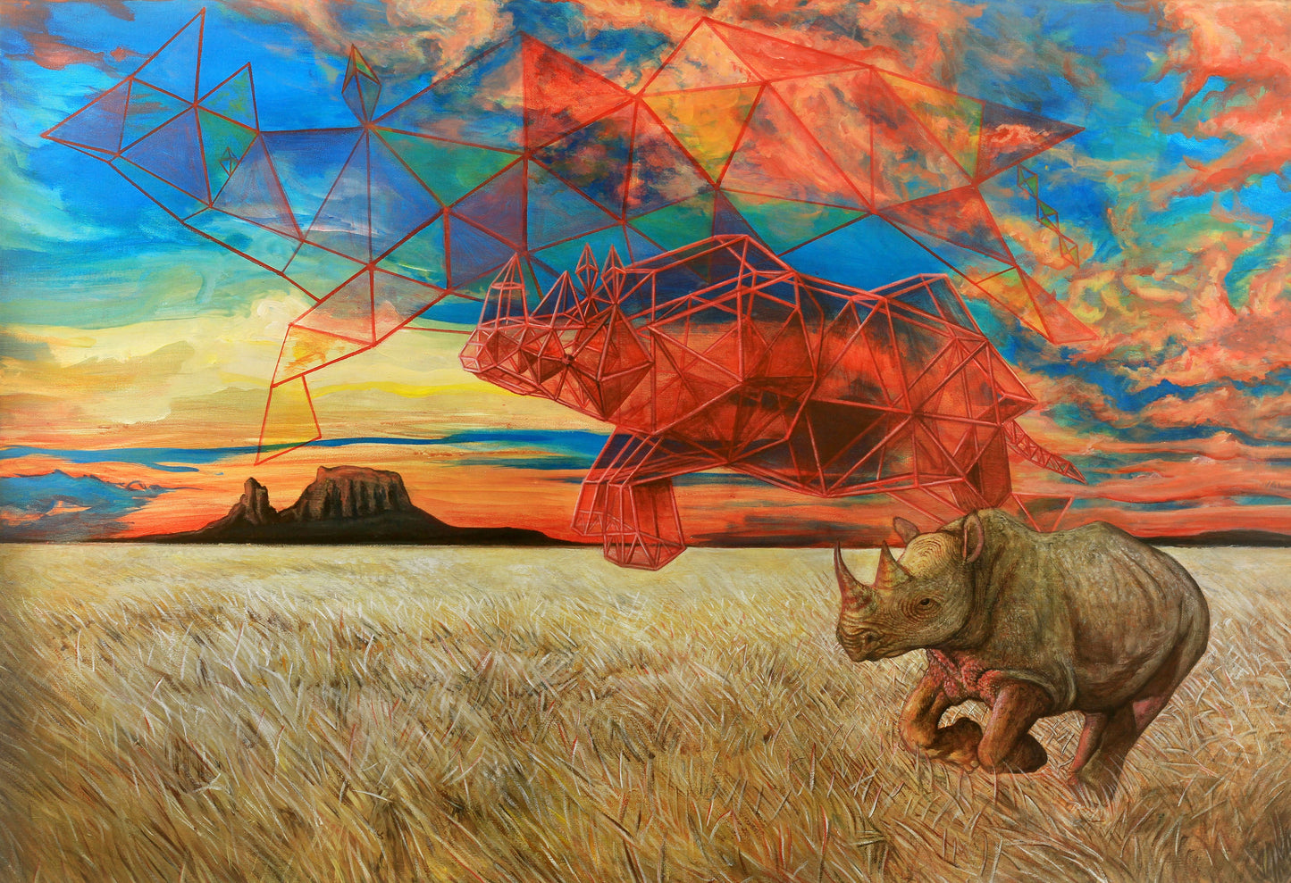 Iteration 14: Rhinoceros Canvas