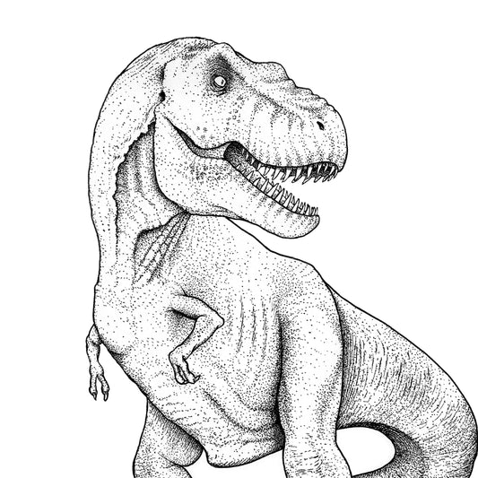 T-Rex, Tyrannosaurus, dinosaur, dinosaur drawing, dinosaur art