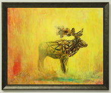 Load image into Gallery viewer, Elk Fractal Large Framed
