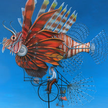 Load image into Gallery viewer, Lionfish Bicycle Ride - Giclee
