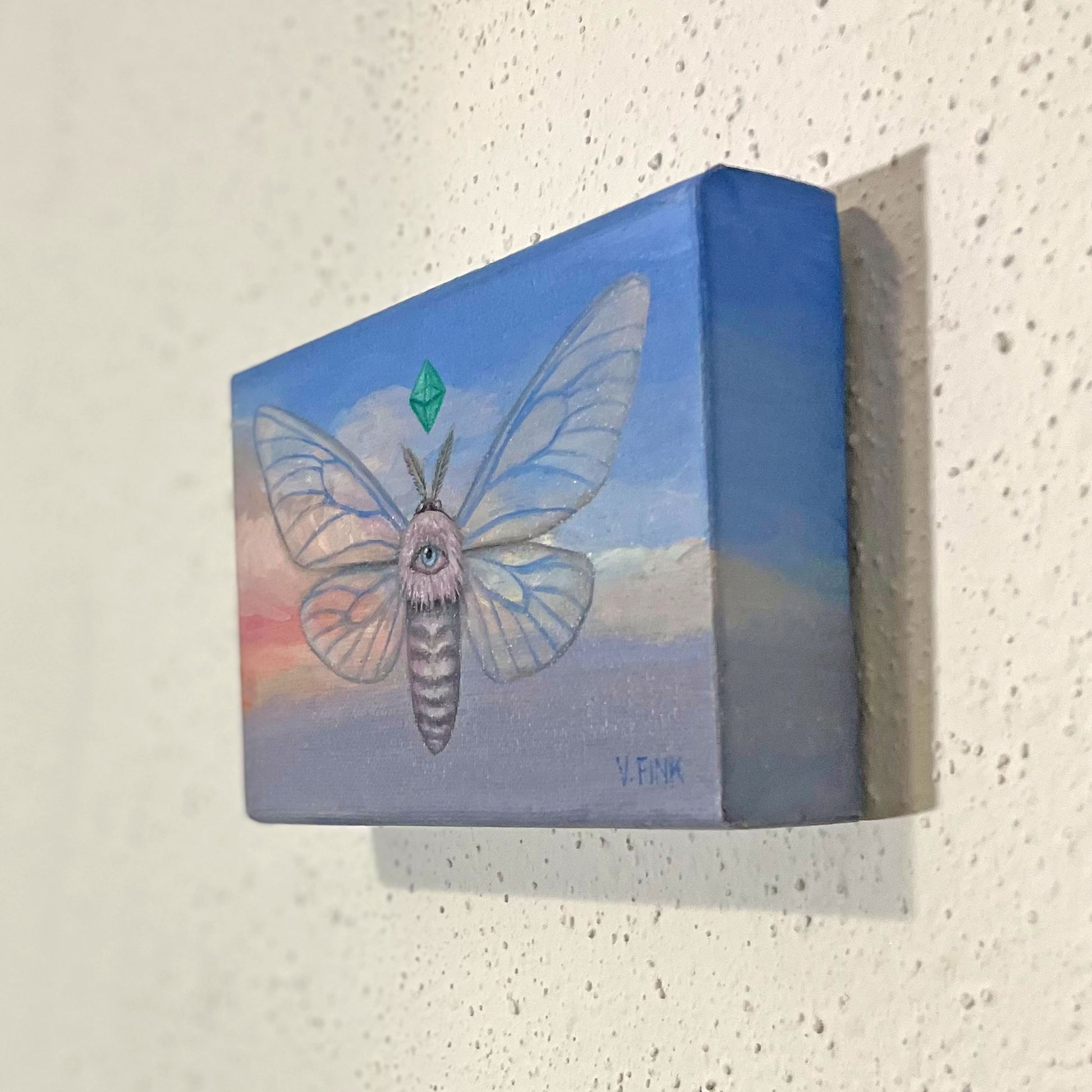 bug art, moth art, geometric painting, bug painting, moth painting