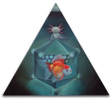 Load image into Gallery viewer, axolotl and goldfish bermuda triangle
