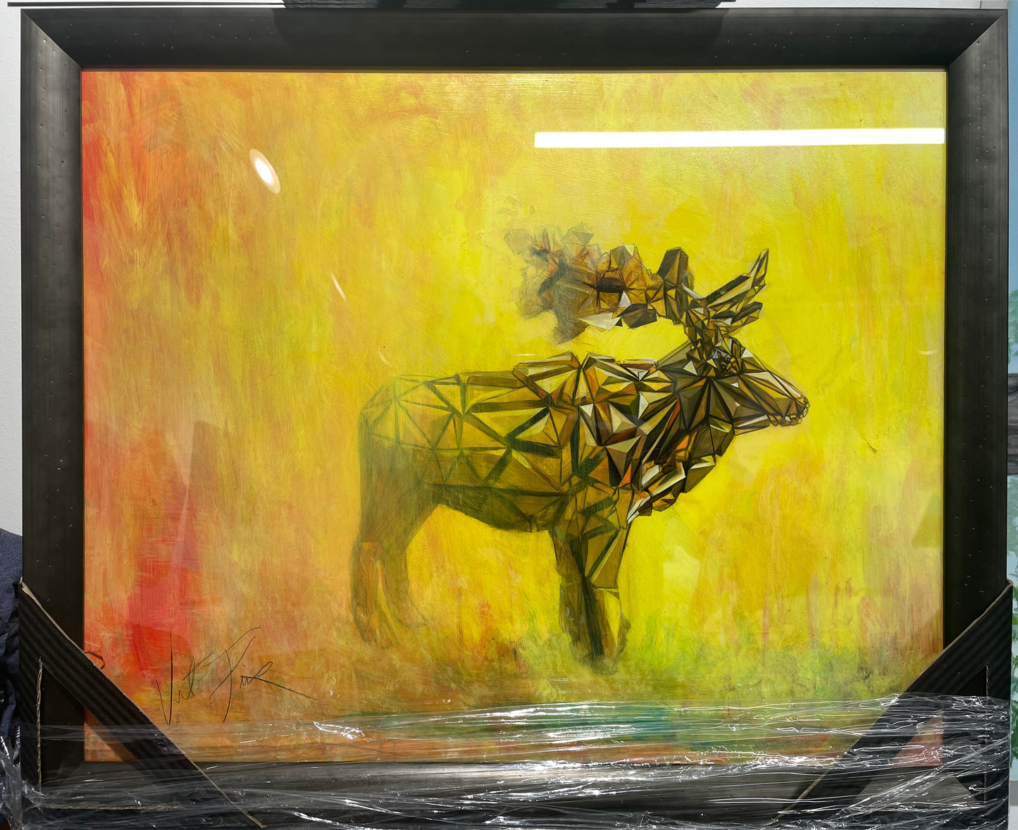 Elk Fractal Large Framed