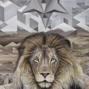 Iteration 107: Lion Canvas