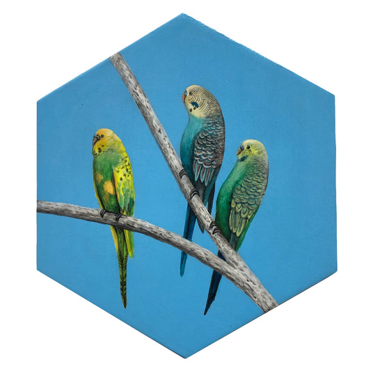 painted bird wall art