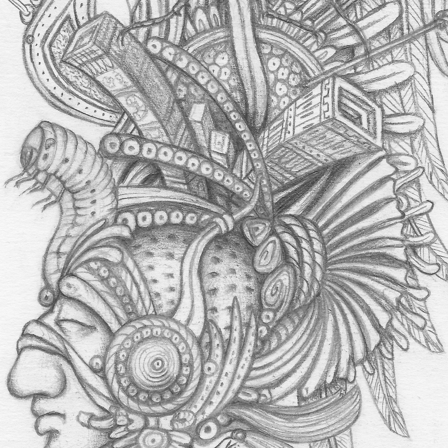 Aztec Mass Art Work | Original Art Paintings | Vincent Fink Art
