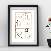 Load image into Gallery viewer, Golden Ratio Foil Print - Point 506
