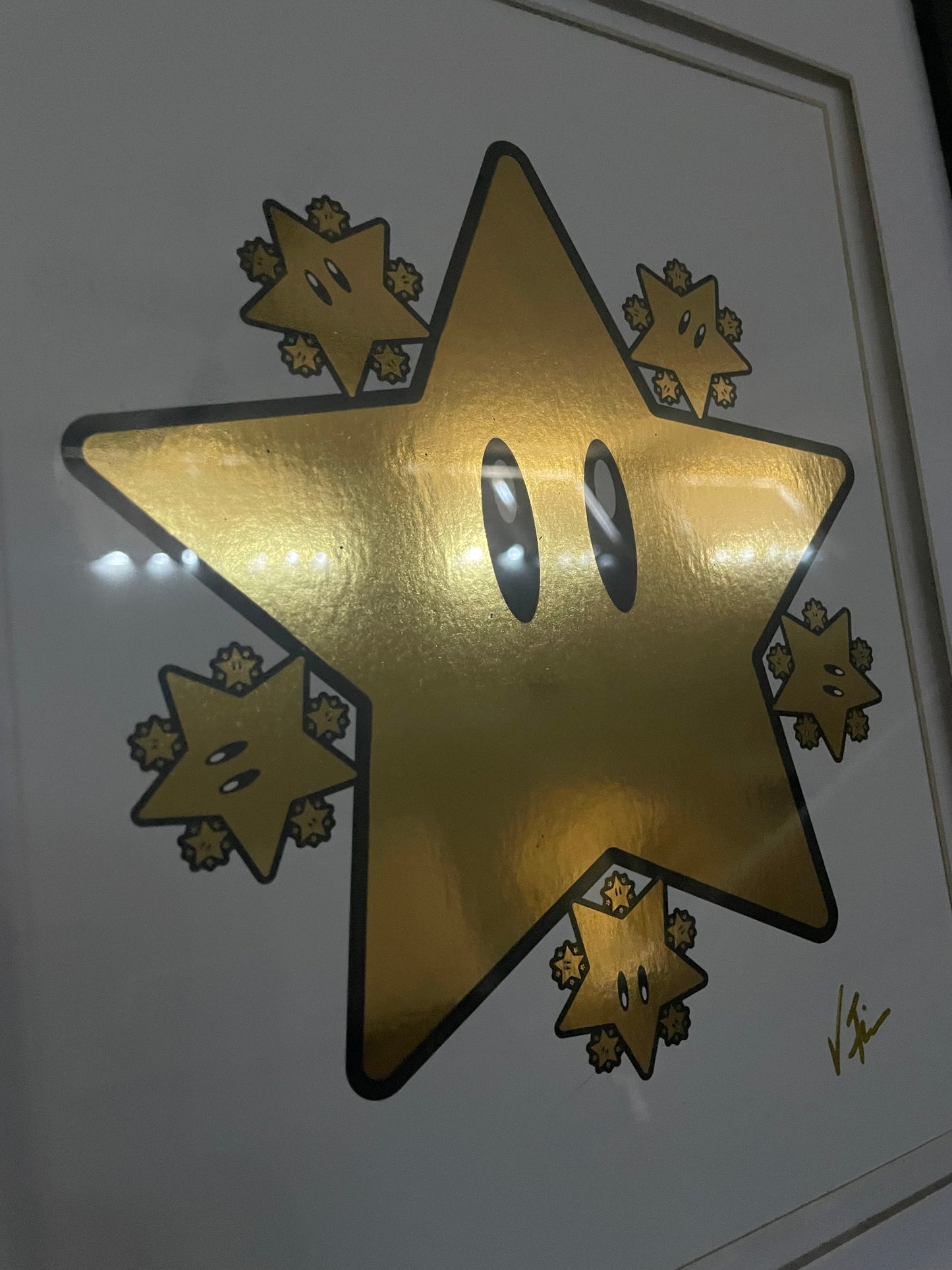 Fractal Star Power Foil Print