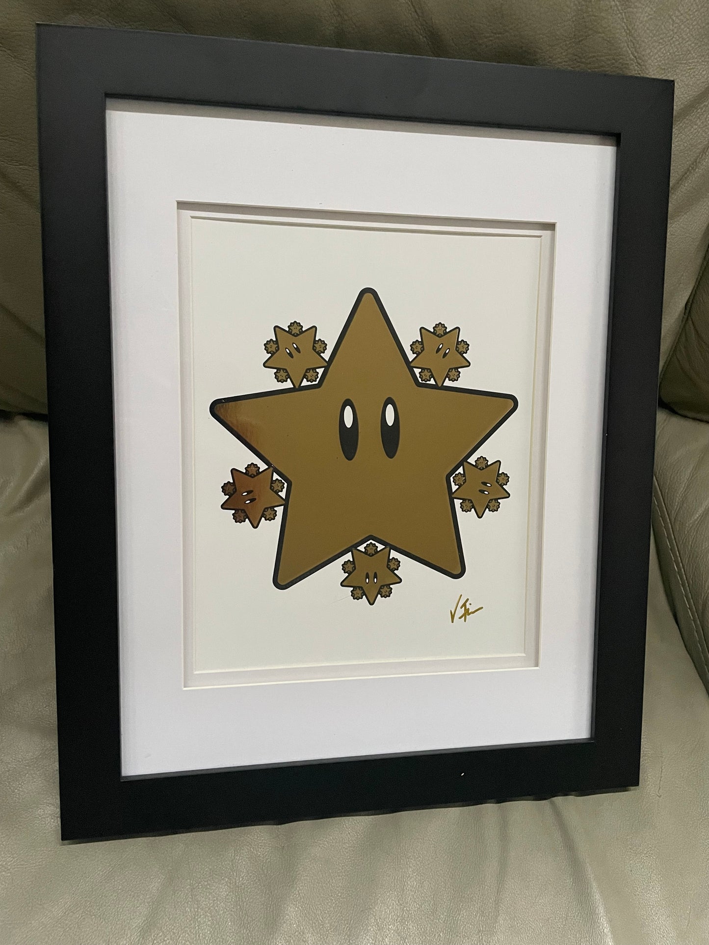 Fractal Star Power Foil Print
