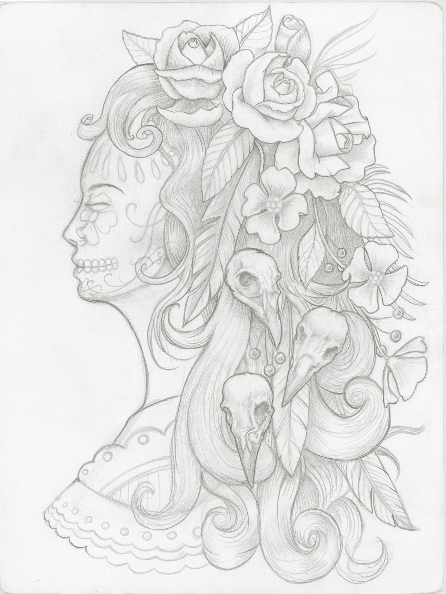 la muerta drawing