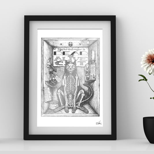 Schrodingers Cat Foil Print - Point 506