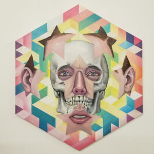 Skull Man Hexagon