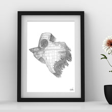 Load image into Gallery viewer, Death Star State Foil Print - Point 506
